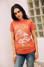 Load image into Gallery viewer, Women&#39;s Cotton American Legend Graphic Print Pink T-shirt
