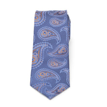Load image into Gallery viewer, Star Wars BB-8 Paisley Blue Boy&#39;s Silk Tie

