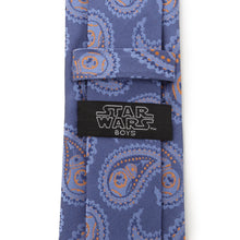 Load image into Gallery viewer, Star Wars BB-8 Paisley Blue Boy&#39;s Silk Tie
