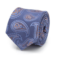 Load image into Gallery viewer, Star Wars BB-8 Paisley Blue Boy&#39;s Silk Tie
