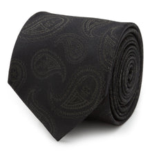 Load image into Gallery viewer, Star Wars Darth Vader LIGHTSABER Tie Clip and Black Paisley Tie – Choose the Dark Side Gift Set
