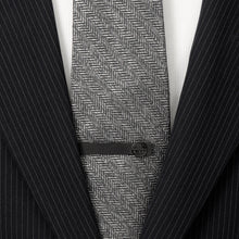 Load image into Gallery viewer, Star Wars Death Star Satin Black Tie Bar
