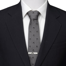 Load image into Gallery viewer, Star Wars Darth Vader Black and Gray Herringbone Tie
