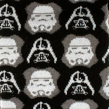 Load image into Gallery viewer, Star Wars Darth Vader and Stormtrooper Black Dress Socks and Darth Vader Lapel Pin Gift Set
