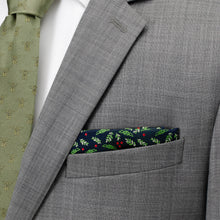 Load image into Gallery viewer, Grogu Holiday Navy Pocket Square
