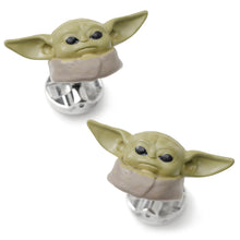 Load image into Gallery viewer, Star Wars Grogu 3D Cufflinks and 5-Stud Set
