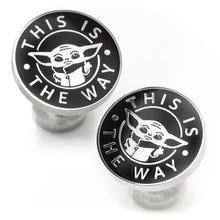 Load image into Gallery viewer, Star Wars Grogu &quot;This Is The Way&quot; Cufflinks
