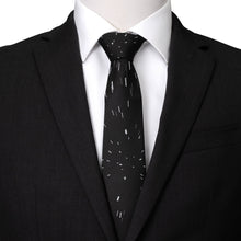 Load image into Gallery viewer, Star Wars Hyperspace Black Tie with Hidden Message
