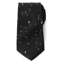 Load image into Gallery viewer, Star Wars Hyperspace Black Tie with Hidden Message
