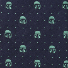 Load image into Gallery viewer, Star Wars Mandalorian Navy Dotted Tie
