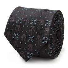 Load image into Gallery viewer, Star Wars Mandalorian Motif Black Tie
