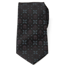 Load image into Gallery viewer, Star Wars Mandalorian Motif Black Tie
