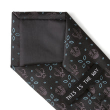 Load image into Gallery viewer, Star Wars Mandalorian Motif Black Tie
