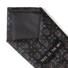 Load image into Gallery viewer, Star Wars Mandalorian Motif Black Tie
