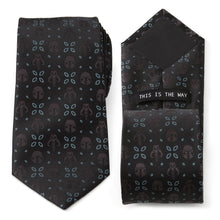 Load image into Gallery viewer, Star Wars Mandalorian Motif Black Tie
