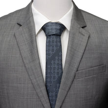 Load image into Gallery viewer, Star Wars Mandalorian Blue Dotted Striped Tie

