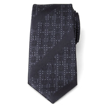 Load image into Gallery viewer, Star Wars Mandalorian Blue Dotted Striped Tie
