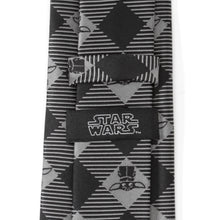 Load image into Gallery viewer, Star Wars Grogu Black Plaid Tie
