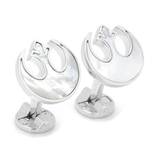 Load image into Gallery viewer, Star Wars Rebel Alliance Crest Mother of Pearl Cufflinks
