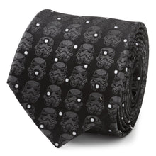Load image into Gallery viewer, Star Wars Stormtrooper Dotted Black Tie
