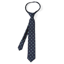 Load image into Gallery viewer, Star Wars Grogu Boy&#39;s Navy Dotted Zipper Tie
