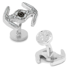Load image into Gallery viewer, Star Wars Darth Vader TIE Fighter Cufflinks

