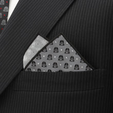 Load image into Gallery viewer, Star Wars Darth Vader Gray Polka Dot Pocket Square
