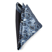 Load image into Gallery viewer, Star Wars Darth Vader Blue Paisley Pocket Square
