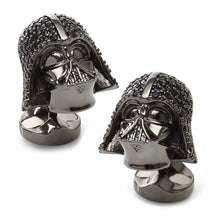 Load image into Gallery viewer, Star Wars Darth Vader Crystal 3D Cufflinks and 5-Stud Set
