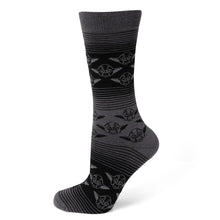 Load image into Gallery viewer, Star Wars Yoda Black Charcoal Dress Socks and Jedi Crest Lapel Pin Gift Set
