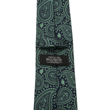 Load image into Gallery viewer, Star Wars Yoda Green and Blue Paisley Tie and LIGHTSABER Tie Clip Gift Set
