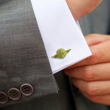 Load image into Gallery viewer, Star Wars Yoda 3D Cufflinks
