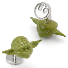 Load image into Gallery viewer, Star Wars Yoda 3D Cufflinks
