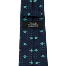 Load image into Gallery viewer, Star Wars Yoda Dotted Navy Tie
