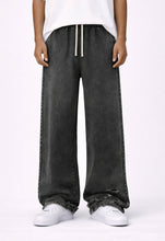 Load image into Gallery viewer, CHARCOAL DISTRESSED SWEATPANTS
