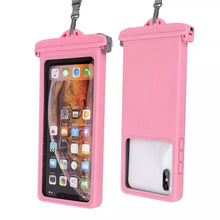 Load image into Gallery viewer, Gray Drop Resistant Waterproof Bag For Mobile Phones Under 6.9 Inches Plastic Mobile Phone Waterproof Case Diving Seal Phone Case Waterproof Pouch Phone  Underwater Case 35m
