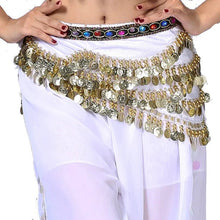 Load image into Gallery viewer, 1PC New Style Belly Dance Belt Newest Multi-color Glass Silk Velvet Dancing Belt Scarf Crystal BellyDance Waist Chain Hip Scarf

