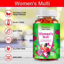 Load image into Gallery viewer, Women's Multivitamin Gummies - Energy, Mood, Hair Care, Skin Care, Support Energy Metabolism, Bone and Immune Health
