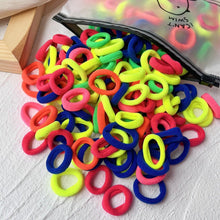 Load image into Gallery viewer, 20/50pcs Kids Elastic Hair Bands Girls Sweets Scrunchie Rubber Band for Children Hair Ties Clips Headband Baby Hair Accessories
