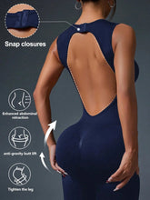 Load image into Gallery viewer, 🧘‍♀️ Seamless Sleeveless Yoga Jumpsuit with Zipper Closure
