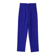 Load image into Gallery viewer, Women’s High Waist Slim Trousers
