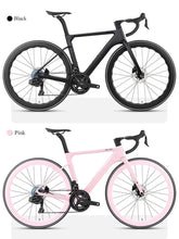 Load image into Gallery viewer, TWITTER 700X25C Carbon Road Bicycle Wireless Men's Hydraulic Disc Racing Bike With WheelTop EDS TX 24S Shifter 50mm Carbon Wheel
