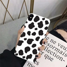 Load image into Gallery viewer, Slim Fit  Lightweight Black White  Print Silicone Case For iPhone 11 Pro 7 8 Plus X XR XS Max iphone 11 Cell Phone Case Cover White Black Pattern Print Silicone Unisex Case
