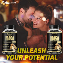 Load image into Gallery viewer, Maca Ginseng boosts energy needs and can help balance hormone levels, increase energy and support healthy motivation.
