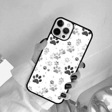 Load image into Gallery viewer, Dog Foot Print Colorful Pattern Phone Case For Iphone 14 Se 2020 Xr Xs 11 12 13 Mini Pro Max 6 7 8 Plus  Ultra Designer Printed Hard Back Case
