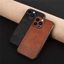 Load image into Gallery viewer, Gorgeous Luxury Genuine Leather Phone Case For iphone 13 Pro Max 12 11 14Pro Max XR XS MAX 7Plus Shockproof Cover Full Protective  Slim Leather Luxury PU Flexible Bumper Non-Slip Grip Shockproof Full Body Protective Cover Men Women Phone Cases
