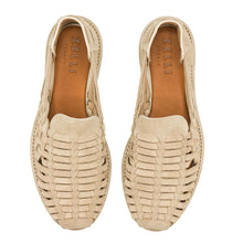Load image into Gallery viewer, 06-115-SND SANDALI Woven Leather Slip-On Sandal, Sand
