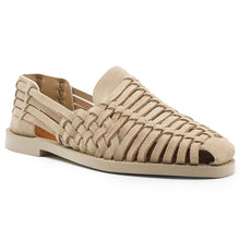 Load image into Gallery viewer, 06-115-SND SANDALI Woven Leather Slip-On Sandal, Sand
