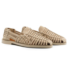 Load image into Gallery viewer, 06-115-SND SANDALI Woven Leather Slip-On Sandal, Sand
