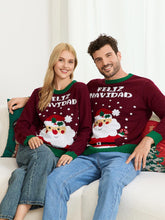 Load image into Gallery viewer, Santa Claus Pattern Colorblock Knit Sweater | NCS
